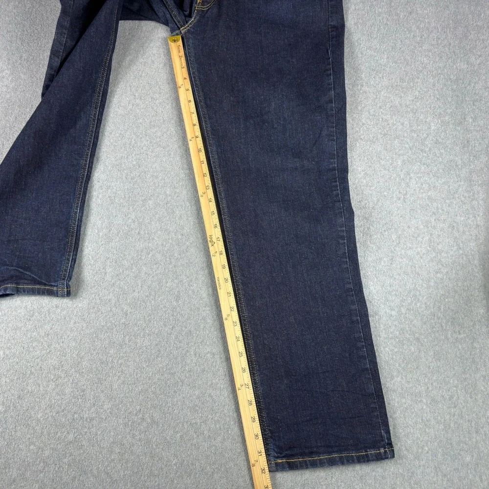 Levis 541 Jeans Mens 40x34 Fits 40x32 Athletic Fit Taper Stretch Denim Dark Wash